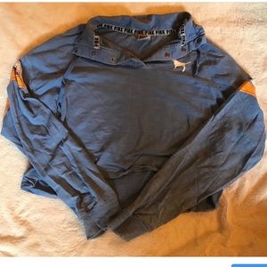 Pink button down sweater